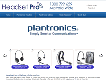 Tablet Screenshot of headsetpro.com.au